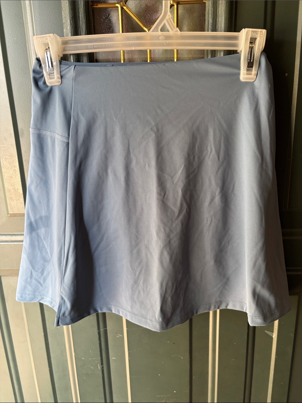 Light Blue Women's Stretch A-Line Mini Skirt